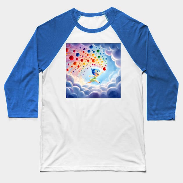 Inside Out Joy Baseball T-Shirt by mattrodz